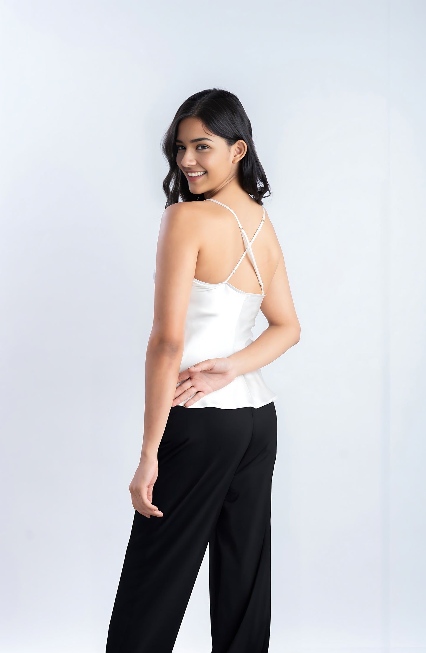 Pure Silk White Top | 100% Mulberry Silk