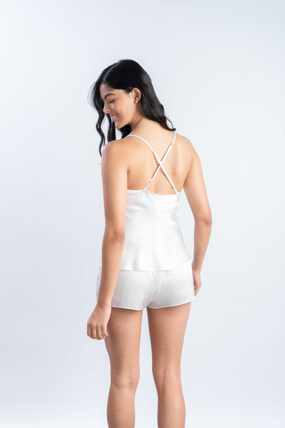 White Silk Top | 100% Pure Mulberry Silk